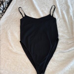 Free People Intimately Black Bodysuit